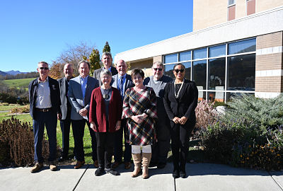 Picture of The Ashe Memorial Hospital Foundation standing outside smiling.